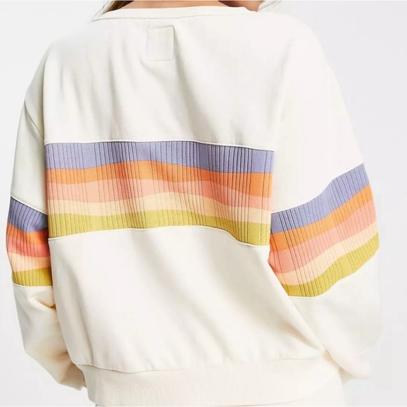 Rip Curl Melting Waves crew sweater in cream Small - Picture 3 of 7